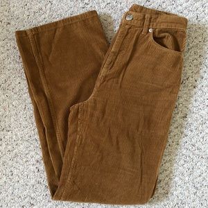 Brown Corduroy Flare Pants
